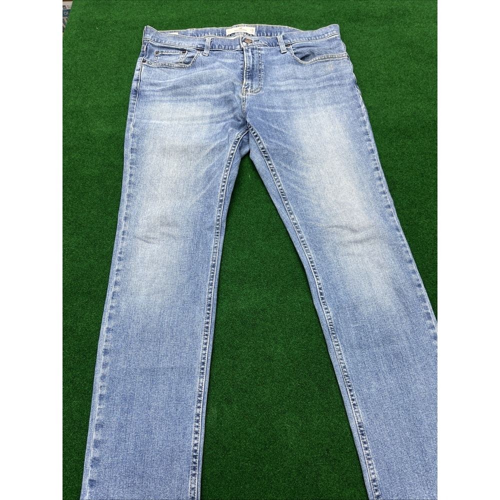 Hollister Epic Flex Stretch Skinny Fit Jeans Mens 36x32 Blue Denim